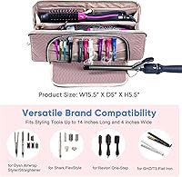 ELCUPA Large Hair Tools Travel Bag with Iron Mat — image 3