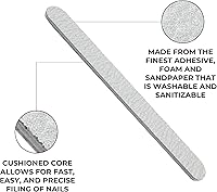 ForPro Professional Collection Zebra Foam Board 100/180 Grit Nail File 50-Count — image 4