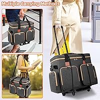 Sambois Rolling Teacher Tote Bag with Detachable Trolley — image 7