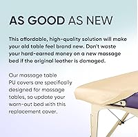 Spa Luxe Vinyl Massage Table Protector Cover Fitted - Black — image 4