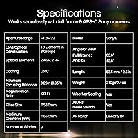 Rokinon AF 35mm F1.8 Auto Focus Lens for Sony E — image 4