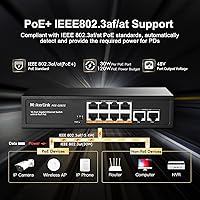 MokerLink POE-G082G 10-Port Gigabit PoE Switch — image 3