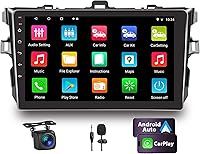 REAKOSOUND Car Stereo for Toyota Corolla 2007-2012 with Wireless Apple CarPlay & Android Auto, 9-inch Touchscreen — image 1