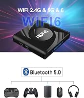 Boîtier TV Android 13 RUPA - 8K, WiFi 6, 2 Go RAM, 16 Go ROM, Processeur Quad Core