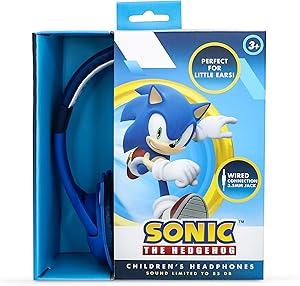 OTL Technologies SH1179 Sonic The Hedgehog Kids Wired Headphones