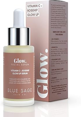Blue Sage Vitamin C + Rosehip Glow up Daily Facial Serum 1.7oz