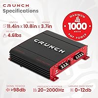 Crunch PX-1000.2 1000 Watt Car Audio Amplifier — image 3
