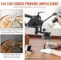 VEVOR Multi-Directional Microscope with Spring Bracket, 7X-45X Magnification — image 5