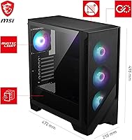 MSI MAG Forge 321R Airflow Gaming PC Case — image 6