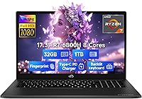 NIMO N174 17.3″ Gaming Laptop, AMD Ryzen 7 6800H, 32GB RAM, 1TB SSD — image 1