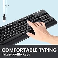 Perixx PERIBOARD-517 Wired Washable USB Keyboard — image 4