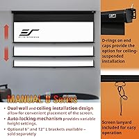 Elite Screens M120H 120-Inch Manual Pull-Down Projector Screen — image 4