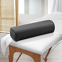 Saloniture 3/4 Jumbo Round Massage Table Bolster Pillow - Black — image 5