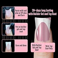 NOVO OVO French Tip Short Duck Nail Tips - Berry Pink — image 3