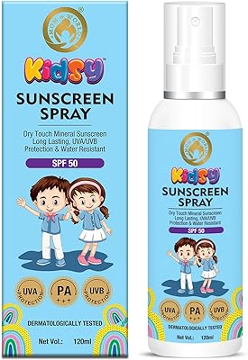 Mom & World Mineral Based Kids Sunscreen Spray SPF 50, 120mL