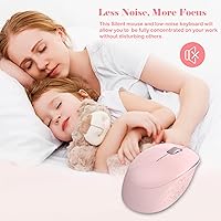 LeadsaiL K786-PINK Wireless Keyboard and Mouse Combo — image 2