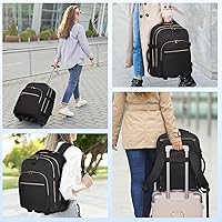 DEVPNR Rolling Backpack for Women, 17-Inch Laptop, 25L — image 6