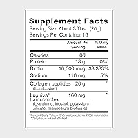 Vital Proteins Collagen Peptides + Biotin Hair Complex 11.4oz Powder — image 2