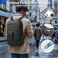 Heroic Knight Slim Laptop Backpack for Men, 15.6-inch — image 4