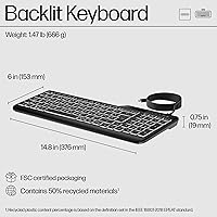 HP 400 Backlit Wired Keyboard — image 7