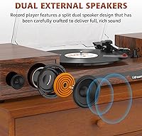 Udreamer UD012 Vinyl Record Player with External Speakers — image 4