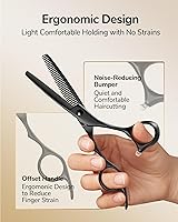 ULG Hair Cutting Scissors Set 9 Pcs Professional Thinning Shears — image 4