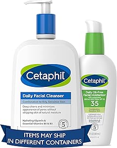 Cetaphil Daily Cleanser and SPF Kit 20 oz + SPF 35 Moisturizer 3 oz