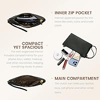 LOVEVOOK Vintage Leather Laptop Tote Bag with Clutch - 15.6 Inch — image 7