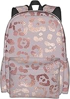 Rose Gold Leopard Skin Tote Backpack — image 1
