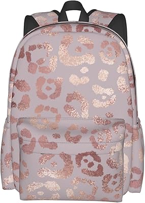 Rose Gold Leopard Skin Tote Backpack