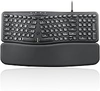 Perixx PERIBOARD-536B Wired Ergonomic Compact Keyboard — image 1