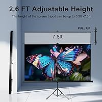 SCREENMAX 80-inch Projector Screen with Stand Tripod — image 5