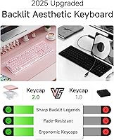 EWEADN GX710S Backlit Computer Keyboard — image 2