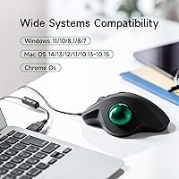 SANWA Wired Ergonomic Trackball Mouse — image 9