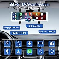 Podofo RM Front & Rear Mirror Dash Cam 11.26 Inch — image 2