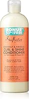 Shea Moisture Coconut & Hibiscus Curl & Shine Conditioner, 19.5 Fl Oz — image 1