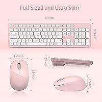 LeadsaiL K786-PINK Wireless Keyboard and Mouse Combo — image 6