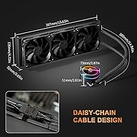 upHere Liquid CPU Cooler 360mm AIO — image 5