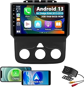 UUTouIoI Android 13 Car Stereo for Dodge RAM 1500/2500/3500 (2013–2018) 9-inch