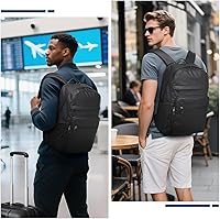 SUIKIHUM Black Laptop Backpack for Men, 16-inch, Water-Resistant — image 7