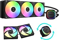 GAMDIAS Aura GLV2 360mm AIO Liquid CPU Cooler — image 1