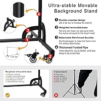 SHIRTAL 7x6.5ft Movable Backdrop Stand — image 4