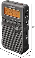 Sangean DT-800BK AM/FM/NOAA Weather Alert Pocket Radio — image 5