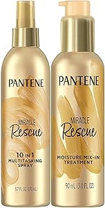 Pantene Miracle Rescue Leave-In Conditioner Spray & Mix-In Treatment, 5.7oz + 3oz Review