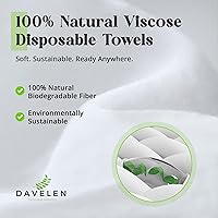 DAVELEN Disposable Large Luxury Towels, 50-Count, 32x16 inches — image 3