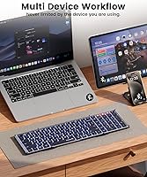 ProtoArc XK01 Plus Backlit Foldable Bluetooth Keyboard — image 5