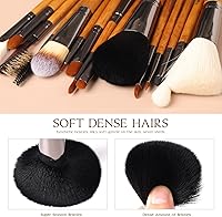 Vidany 15pcs Walnut Wooden Makeup Brush Set — image 5