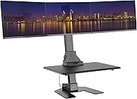 Mount-It! Triple Monitor Electric Standing Desk Converter — image 9