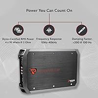 Rockville RXA-F1 1600W 4-Channel Car Amplifier — image 2
