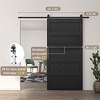 JUBEST 42″ x 84″ Barn Door Sliding Kit — image 6